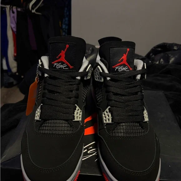 Jordan Black and Red Sneakers